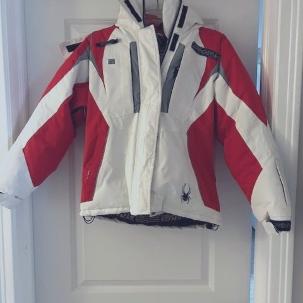 Spyder Ski Jacket X-Static Dermizax EV Snowboarding Red Womans Size Small